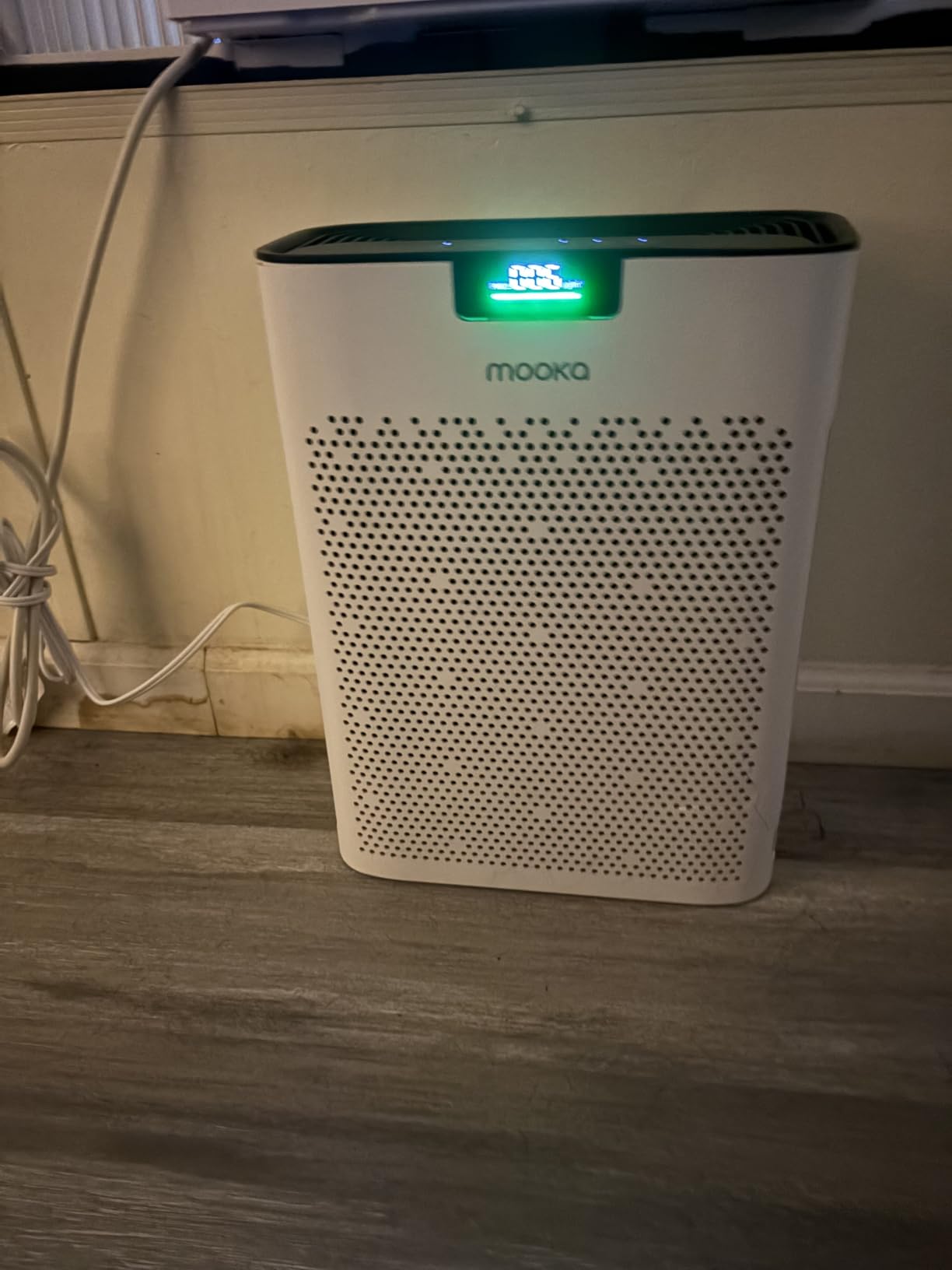 MOOKA Air Purifier for Home Bedroom Large Room 2200 Ft², True HEPA Filter | Washable Pre-Filter, Auto Mode, Quiet Sleep Mode, Air Quality Monitor, Air Cleaner for Pet Dust Smoke Pollen, KJ190H White customer photo 2
