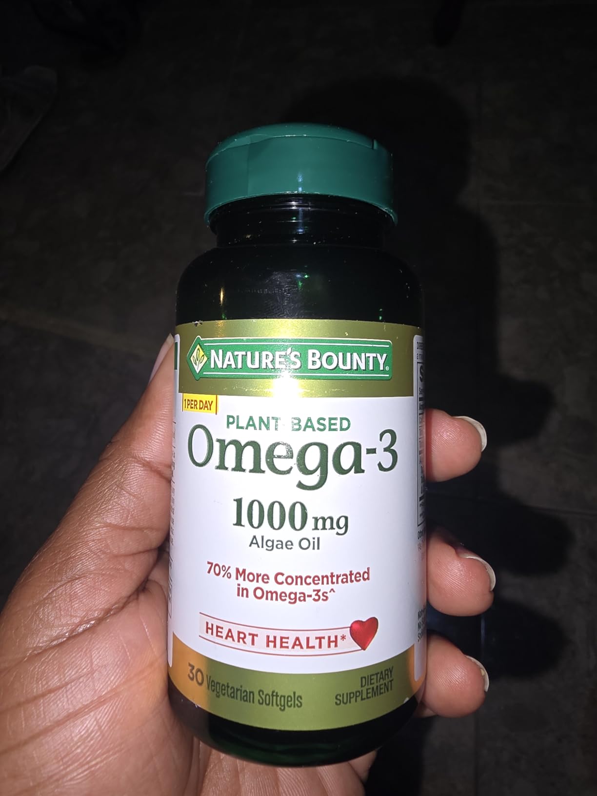 Nature's Bounty Omega 3, Plant-Based Omega 3 Fatty Acid Supplement, 30 Ct | 520mg, Supports Whole Body Health Including Heart, Skin, Joint, 30 Vegetarian Softgels, Fish Oil Alternative customer photo 2