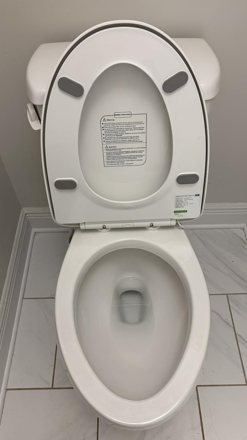 iliD Heated Toilet Seat with Night Light, Electric, 3-Level Temp, Elongated, Soft Close, IPX4 Waterproof customer photo 1