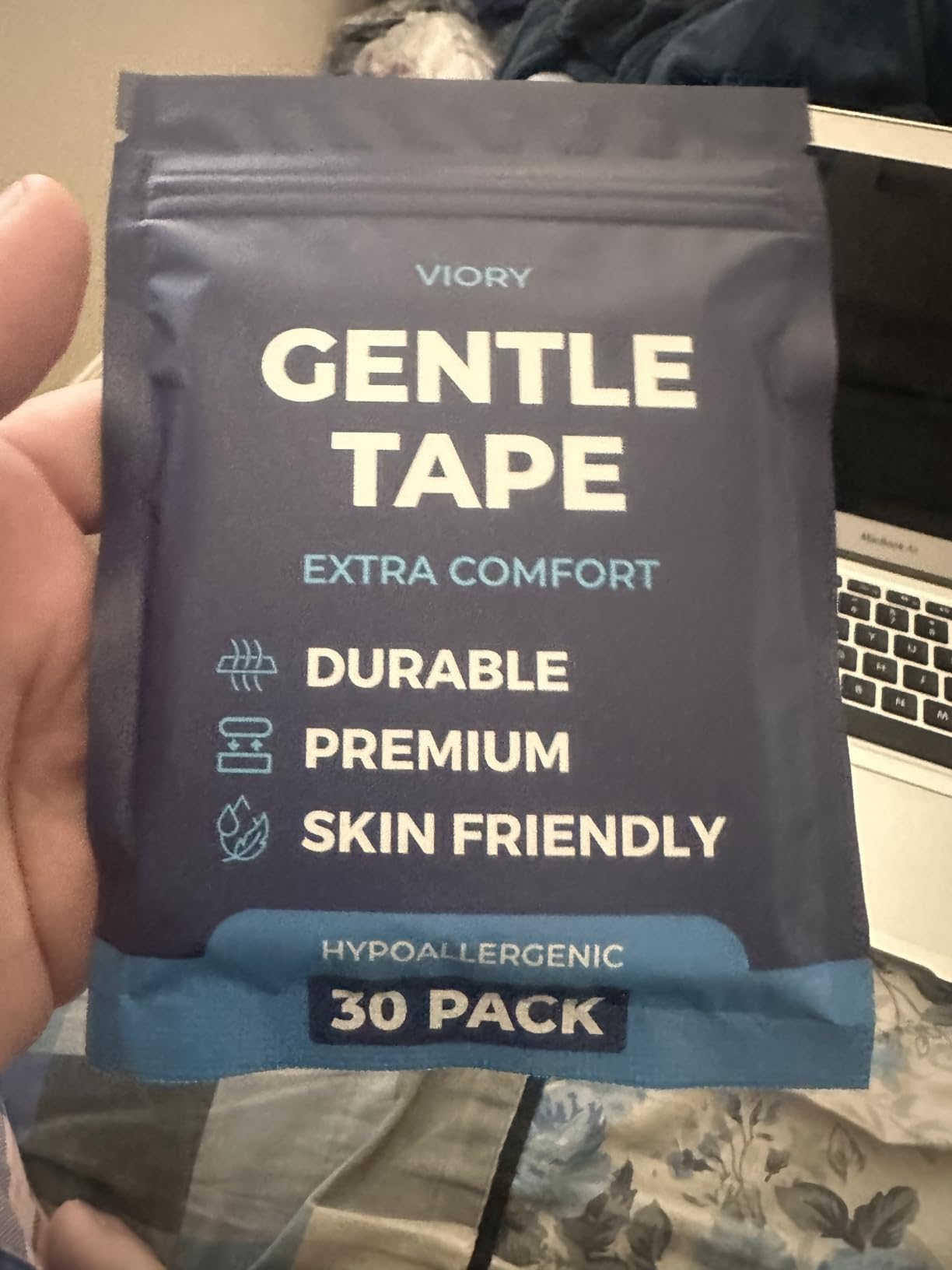 VIORY Gentle Tape (30 Pack) - Pain Free Removal, Hypoallergenic & Latex Free - Mouth Tape for Sleeping customer photo 2
