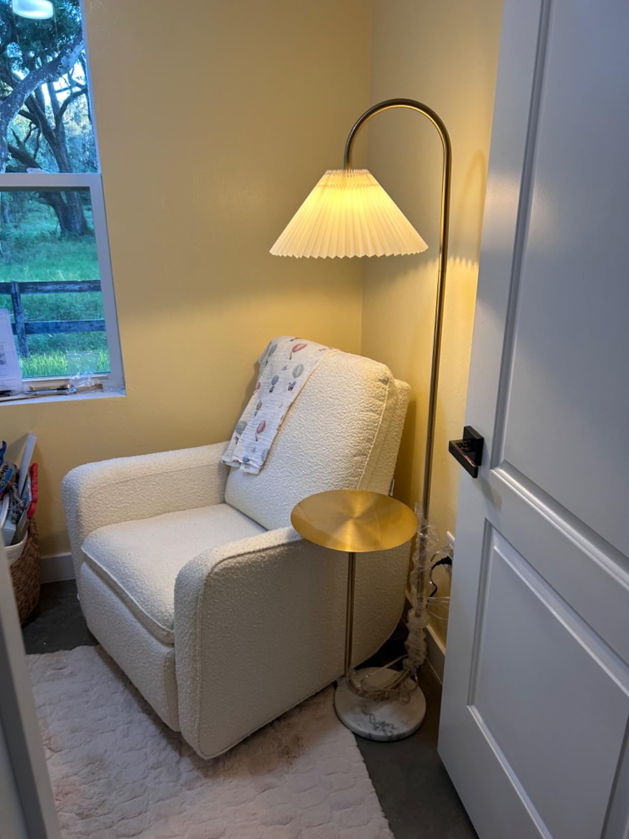Graco Teddi Power Recliner Swivel Glider, Electronic Power Recline, Oeko-TEX 100 Certified, USB-A & USB-C Charger, Premium Cushioning & Comfort - (Ivory Boucle) customer photo 1