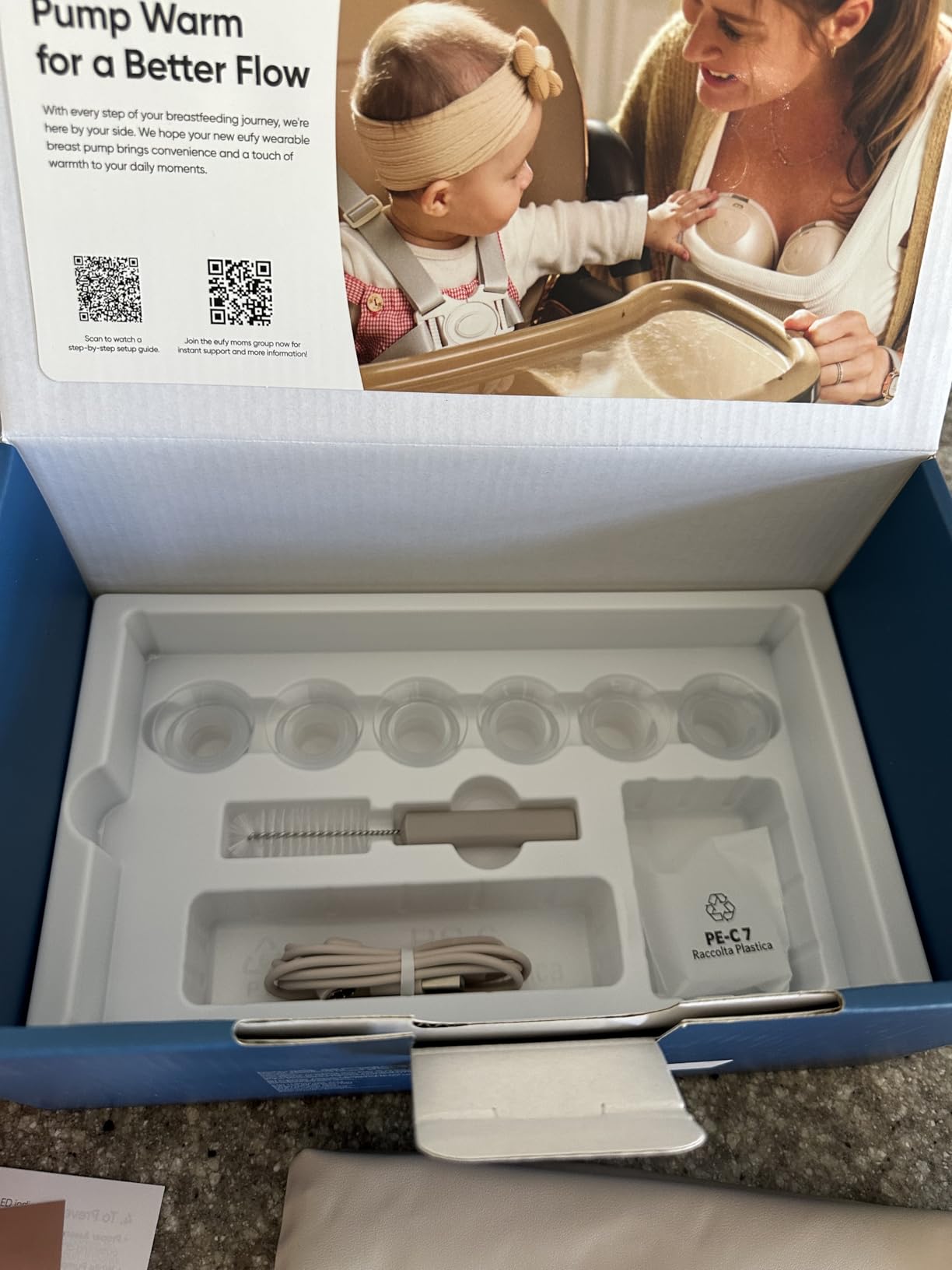 eufy Security Heated Wearable Breast Pump S1, HeatFlow, Hands-Free customer photo 2