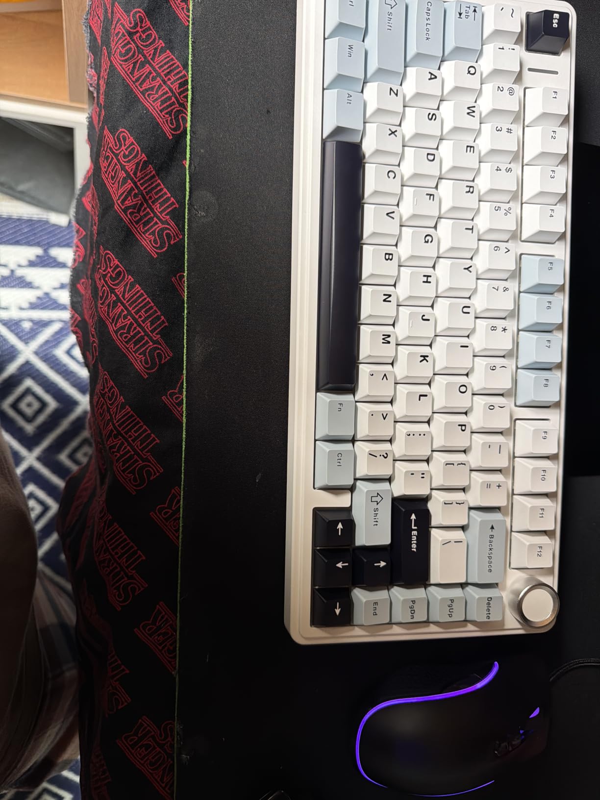 AULA F75 75% Wireless Mechanical Keyboard, Hot Swappable Creamy Keyboard, Pre-lubed Greywood Switches RGB Backlit Gaming Keyboards, 2.4GHz/Type-C/BT5.0 (Cool Black) customer photo 2