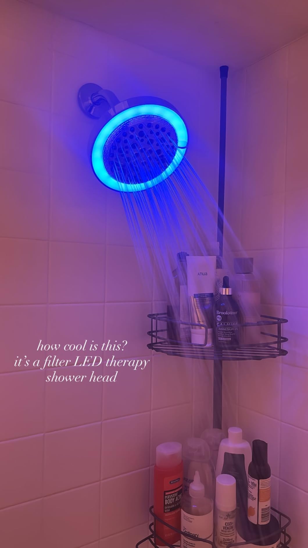 FEELSO LED Filtered Shower Head, High Pressure Rain Shower Head with Filters, Light Color Changing, 7 Modes customer photo 2