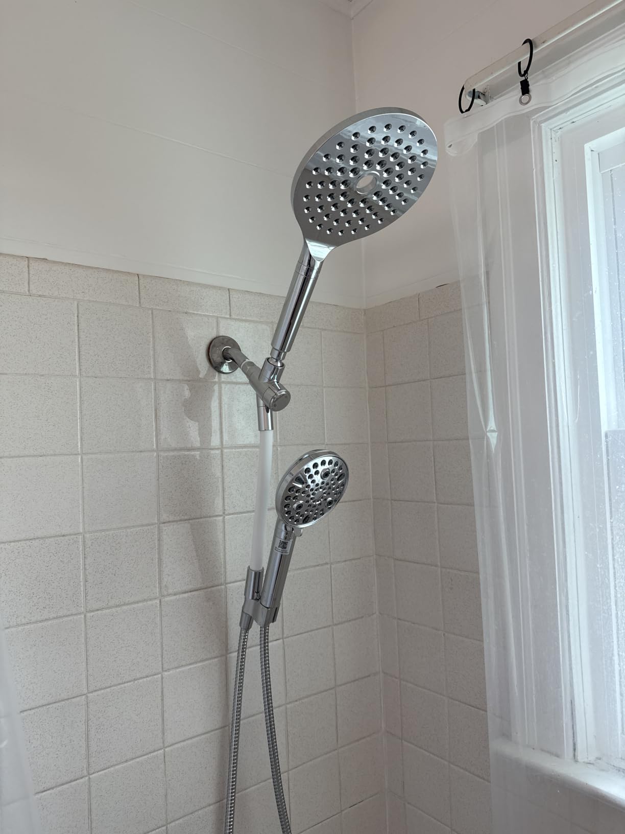 MakeFit Dual Filtered Rain Shower Head Combo, Handheld Shower Head with Adjustable Bar - Rainfall Shower Head And Showerhead with Filter for Hard Water - Removes Chlorine customer photo 2