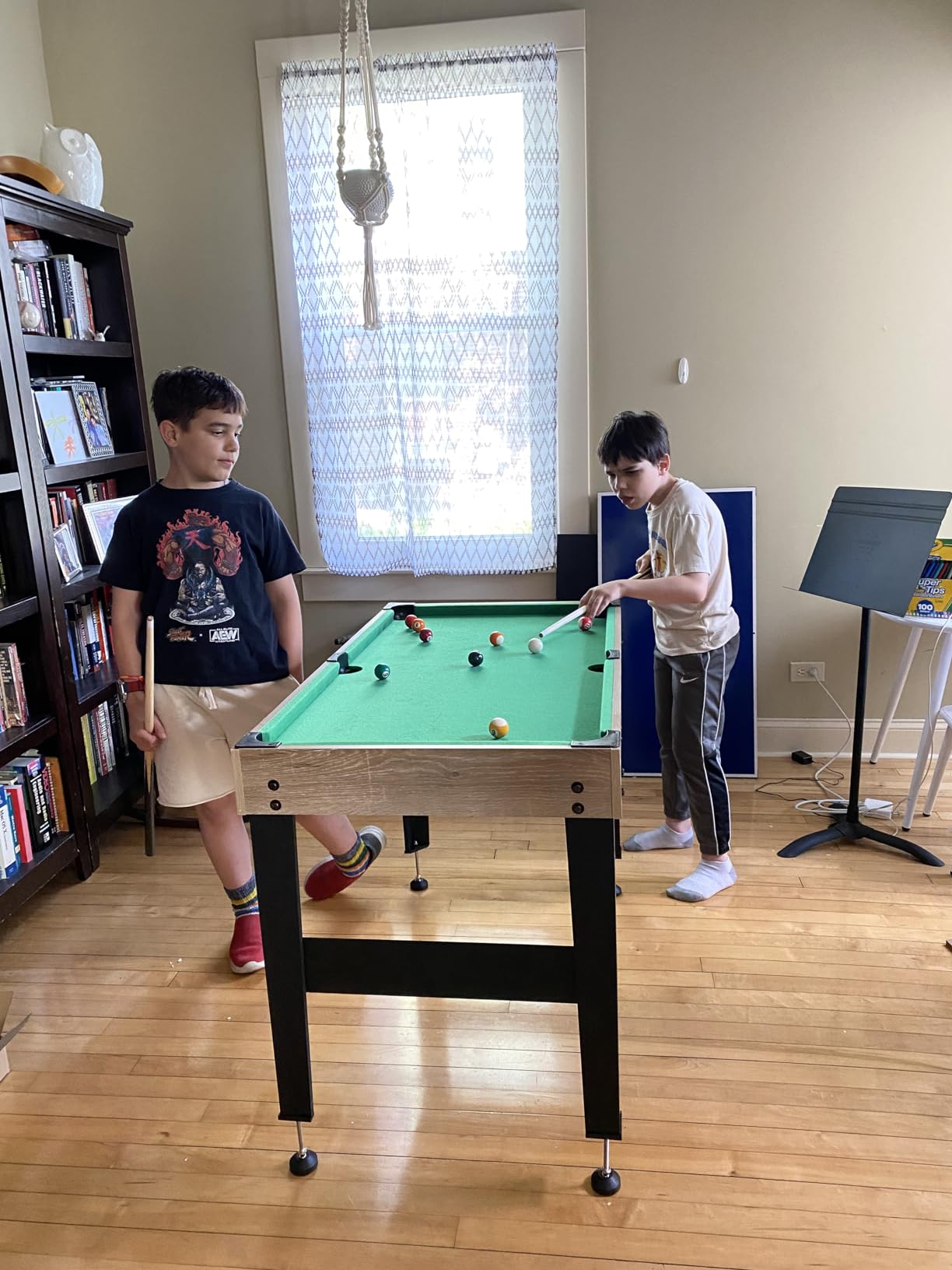 12-in-1 Game Table - 48 Combo Game Table, Ping Pong Table, Foosball Table, Air Hockey Table, Pool Table - Sports Arcade Games with Accessories - Ideal for Game Rooms and Family Game Nights customer photo 2