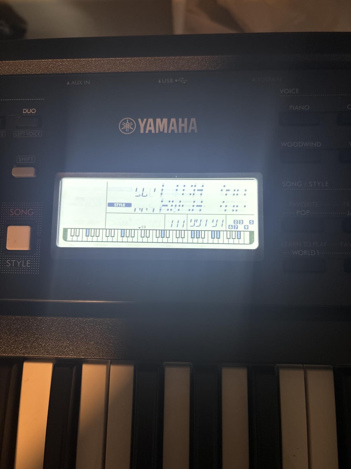 Yamaha 61 Touch Sensitive Keys Portable Keyboard for Beginners with Music Rest, Power Adapter PSR-E383 customer photo 2