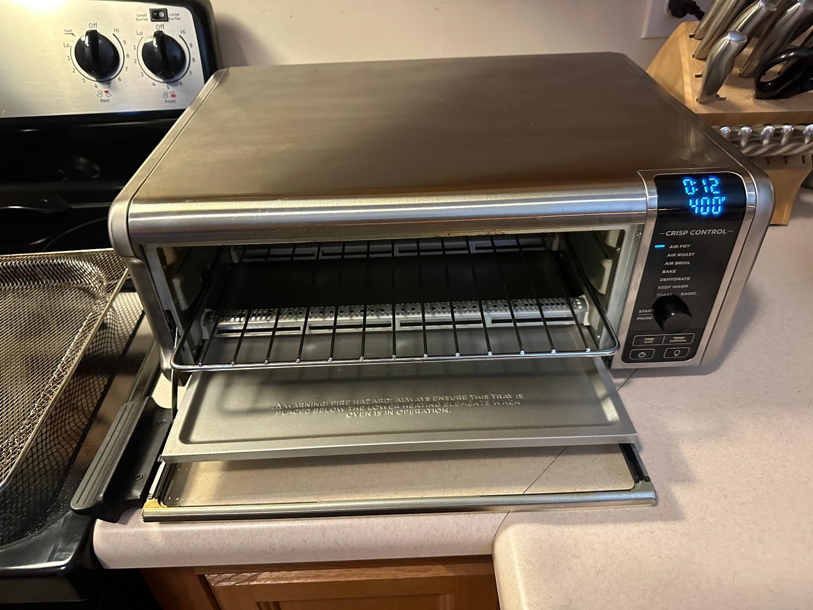 Ninja Flip Toaster Oven & Air Fryer, 8-in-1, Stainless Steel, SP151 | Air fry, bake, broil, toast, bagel, dehydrate, reheat, 1800W, Flip up & away, XL capacity customer photo 2