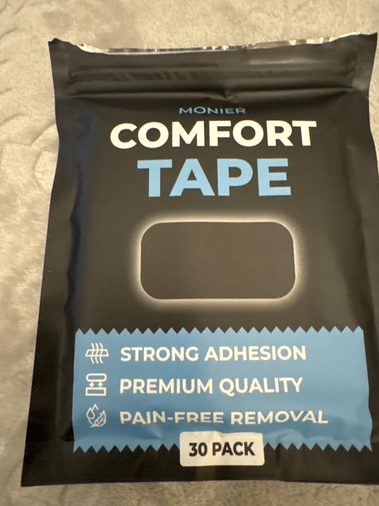 MONIER Comfort Tape (30 Pack) - Pain Free Removal, Hypoallergenic | Latex Free & Gentle On Skin, Packaging May Vary, Skin Friendly Adhesive Cotton Tape customer photo 2