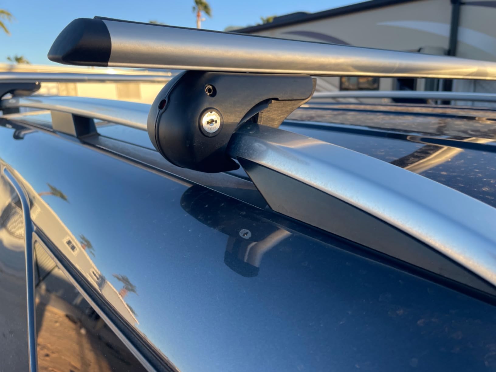 TANX Roof Rack Cross Bars with 4 Anti-Theft Locks | Heavy-Duty Universal Roof Rack (200lbs Capacity) | Universal Cross Bars that Fit Most Raised Side Rails Vehicles/SUVs customer photo 2