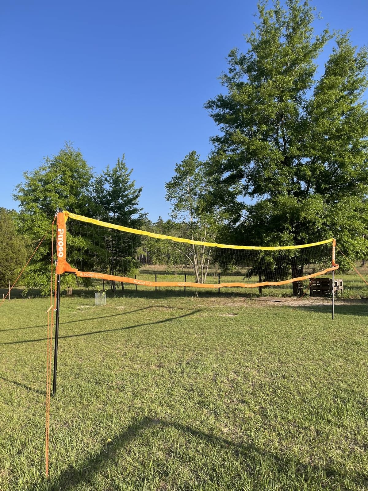 Heavy Duty Volleyball Net for Backyard&Outdoor,Anti-Sag Design | Professional 32FT Volleyball Net Set with Double Tension Adjuster,Height Adjustable Aluminum Poles,Portable Carry Bag customer photo 1