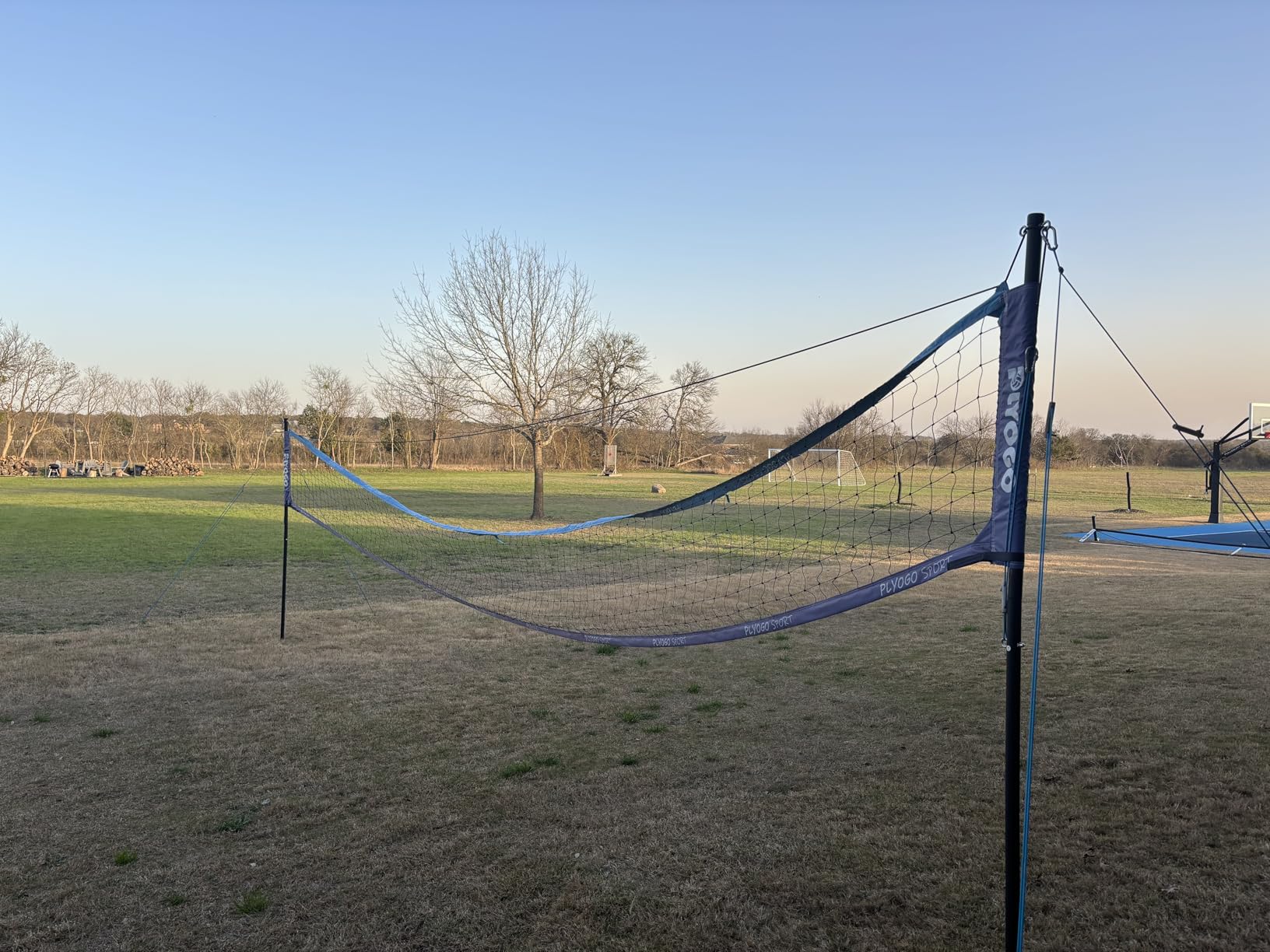 Heavy Duty Volleyball Net for Backyard&Outdoor,Anti-Sag Design | Professional 32FT Volleyball Net Set with Double Tension Adjuster,Height Adjustable Aluminum Poles,Portable Carry Bag customer photo 2