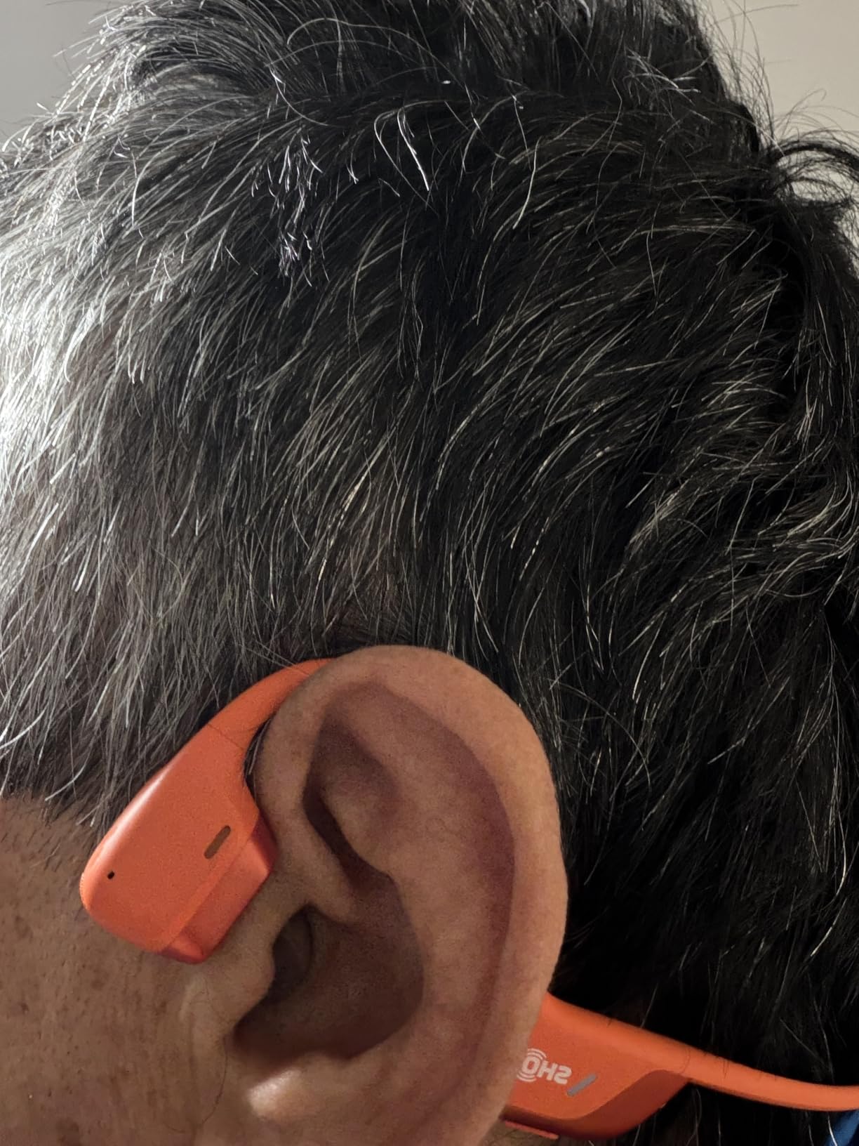SHOKZ OpenRun Pro 2 Bone Conduction Bluetooth Sport Headphones, Orange - DualPitch premium sound, Open ear awareness, Smart Mic, IP55, 12H battery customer photo 1