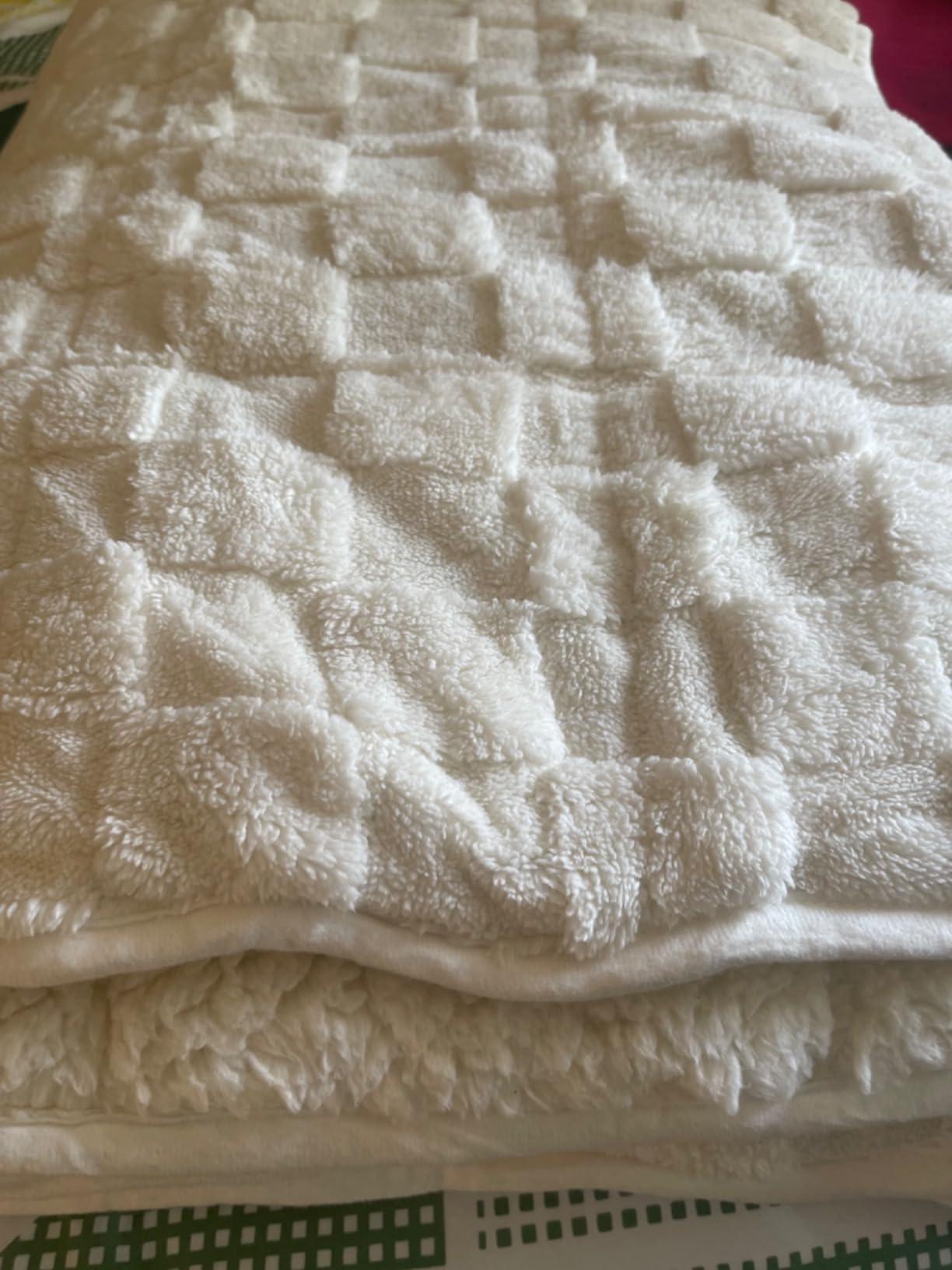 Kivik 15lbs Weighted Blanket for Adults, Checkered Fleece & Sherpa, 60