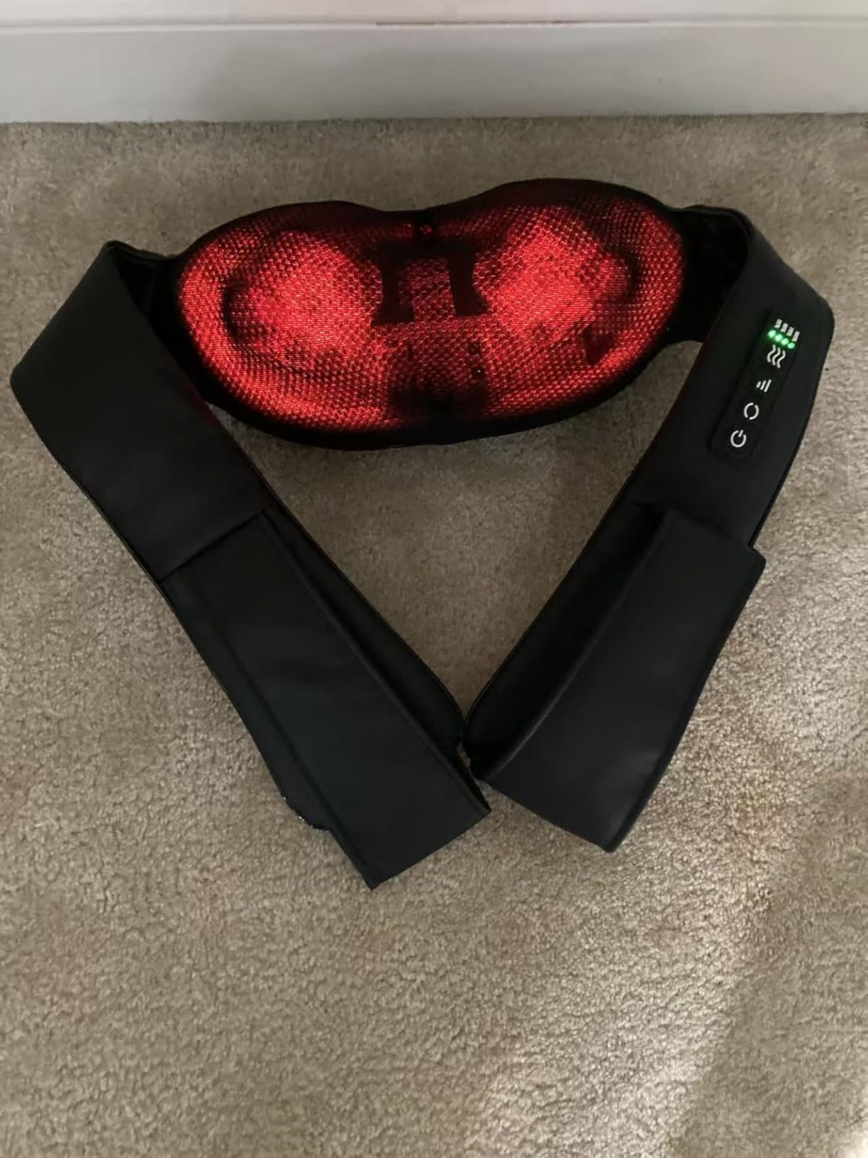 Cordless Shiatsu Neck and Shoulder Massager, Back Massager with Heat, Massage Deeper Tissue 4D Kneading Massage for Shoulder, Neck and Back, Use at Home, Office, Car - Gifts for Fathers Day Dad Gift customer photo 1