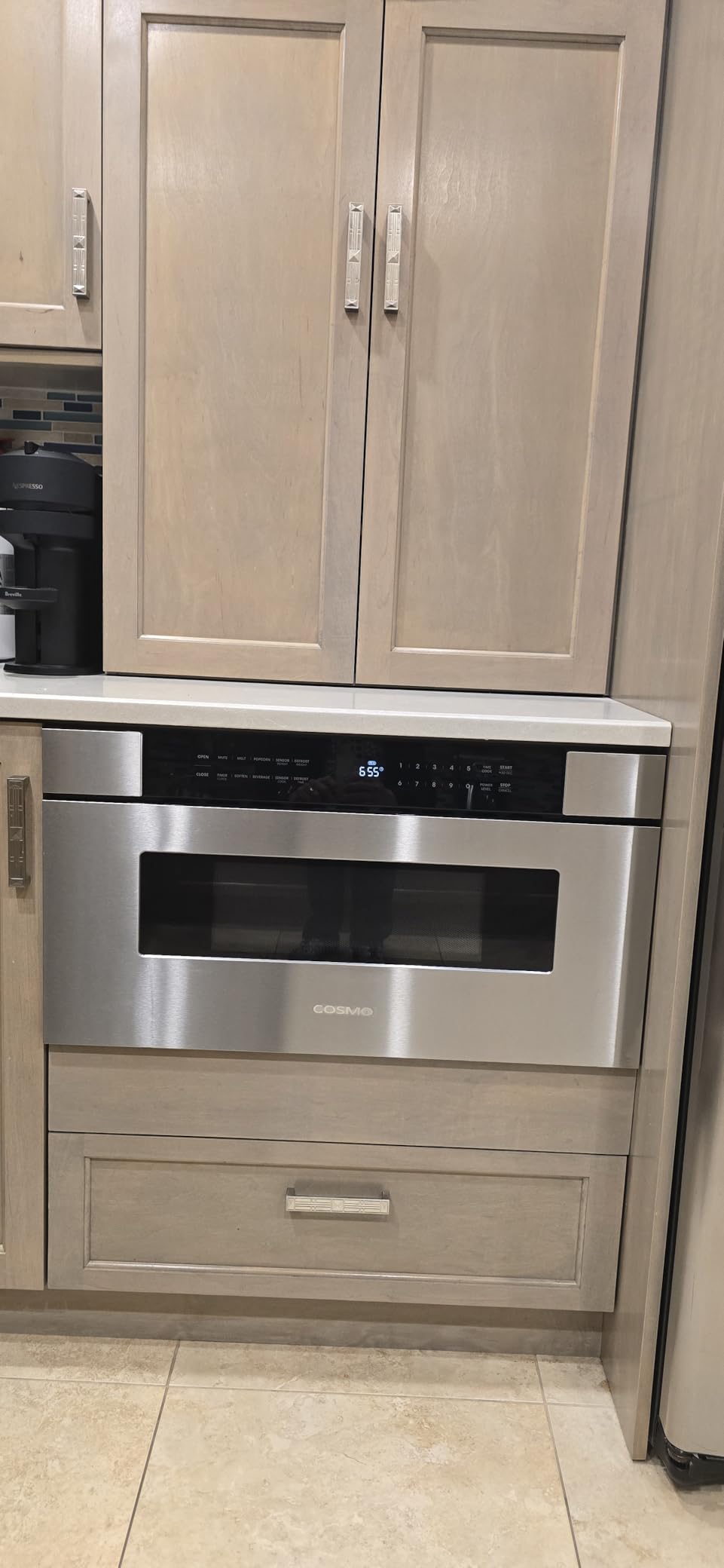 Cosmo COS-MWD3012NHSS 30 in. Haven Collection 1.2 cu. ft. Built-in Microwave Drawer, Stainless Steel customer photo 2
