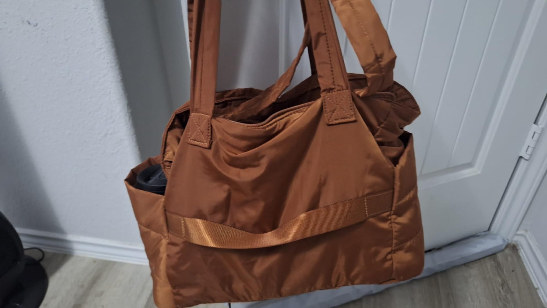 BAGSMART Puffy Tote Bag for Women, Lightweight Work Tote Handbag customer photo 1