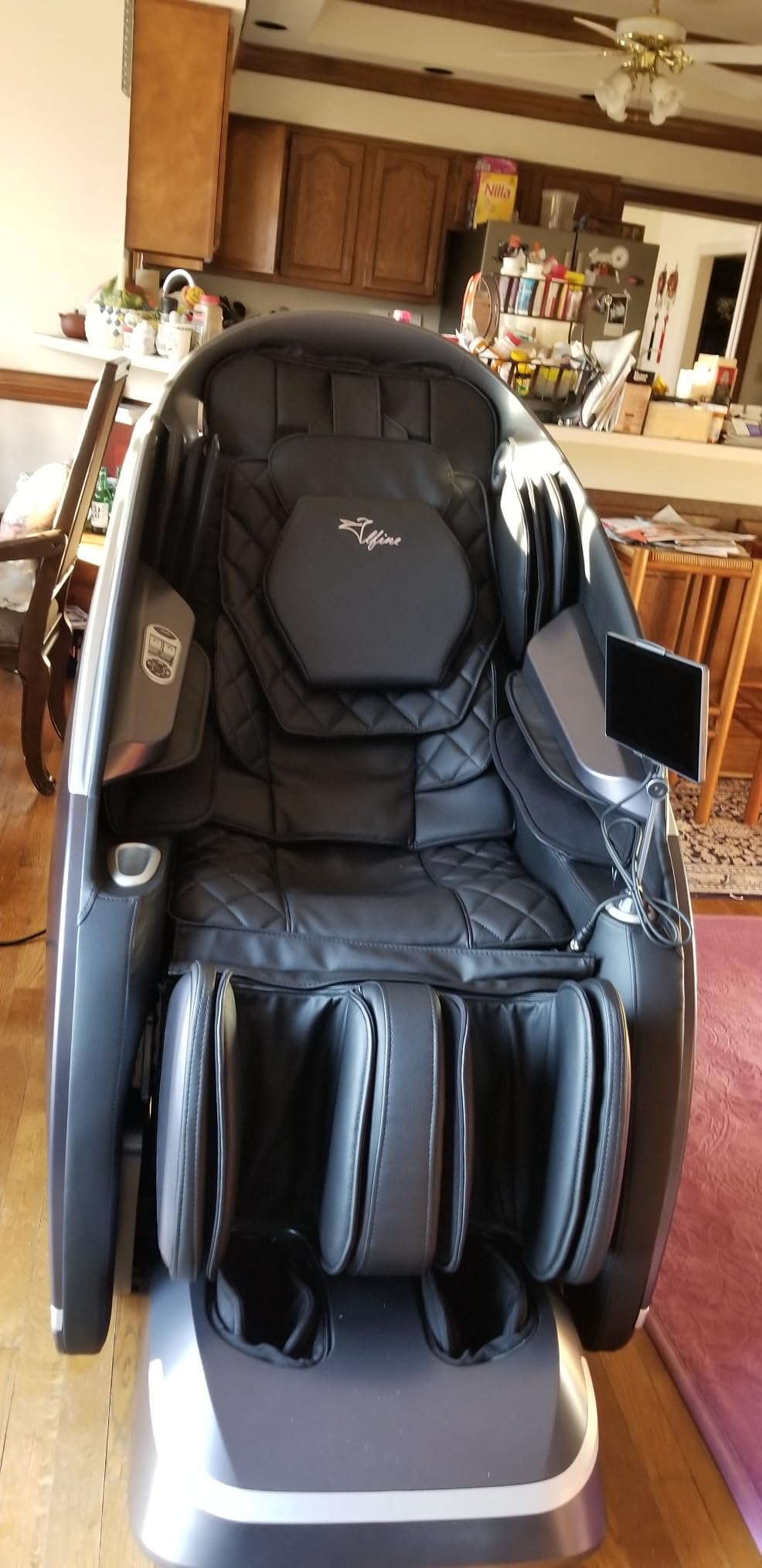 Alfine A688 Heaven Duet Massage Chair-4D & 3D Dual-Mechanism Zero Gravity Recliner with Yoga Stretch and Electric Automatic Footrest Extension-Full Body Relaxation (Brown) customer photo 2