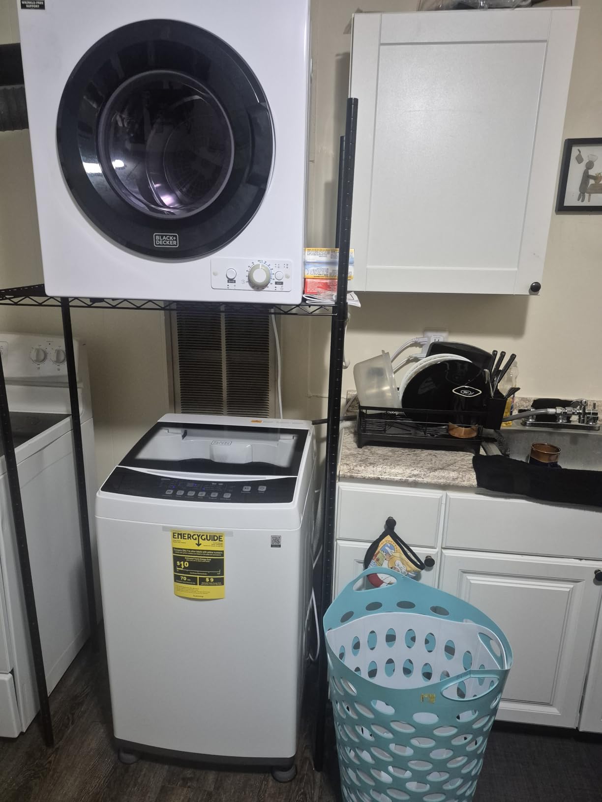 BLACK+DECKER 4.1 Cu. Ft. Top Load Washing Machine with Agitator, BTLW41MW | Full Size Washer with Glass Lid and Stainless Steel Tub, Laundry Machine with LED Display, 10 Wash Cycles, 120V customer photo 1