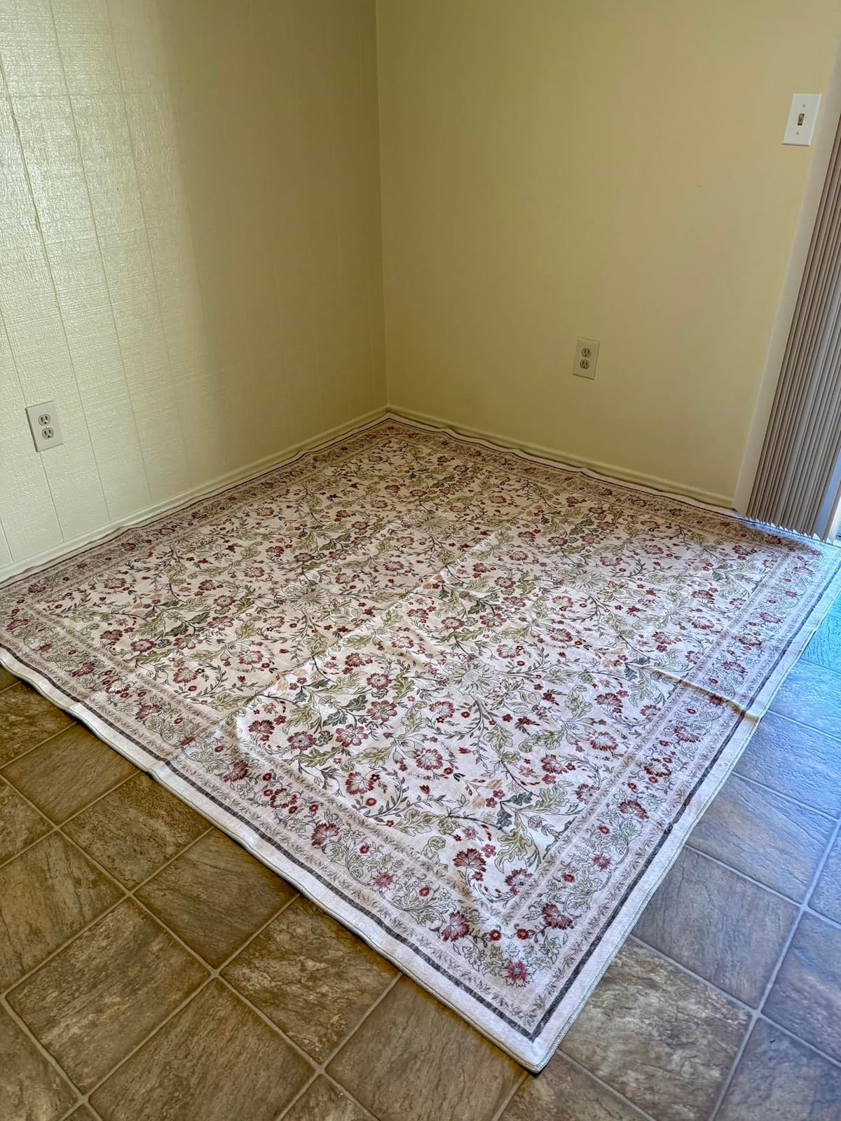Living Room Area Rugs 10x14: Extra Large Carpet Soft Distressed Oriental | Medallion Area Rug With Non-Slip Backing for Living Room Bedroom - Thin Low Pile Stain Resistant Indoor Rug for - 10x14 Ivory customer photo 2