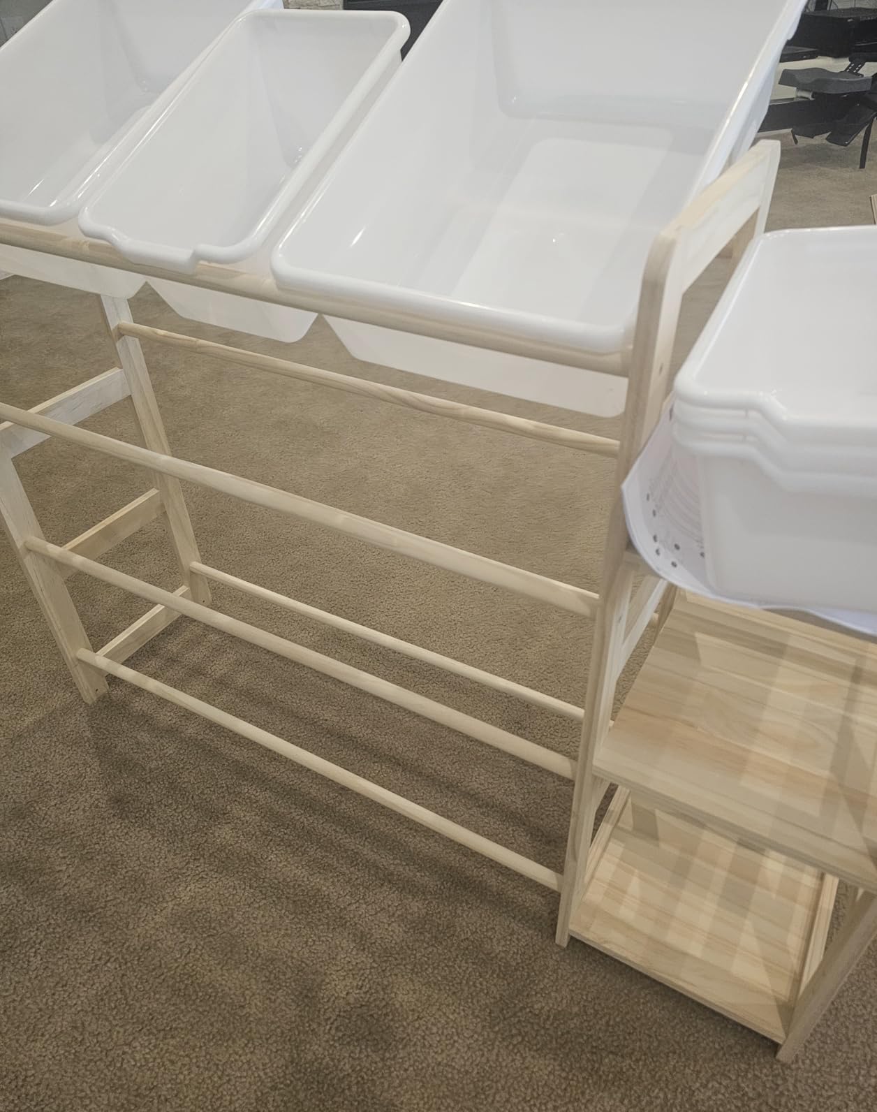 Toy Storage Organizer - Toy Organizers and Storage with Bookshelf, Toy Storage Shelf with 3 Shelves and 12 Storage Bins, Kids Bookshelf and Toy Storage for Kids Room, Playroom, Bedroom, Nursery, White customer photo 2