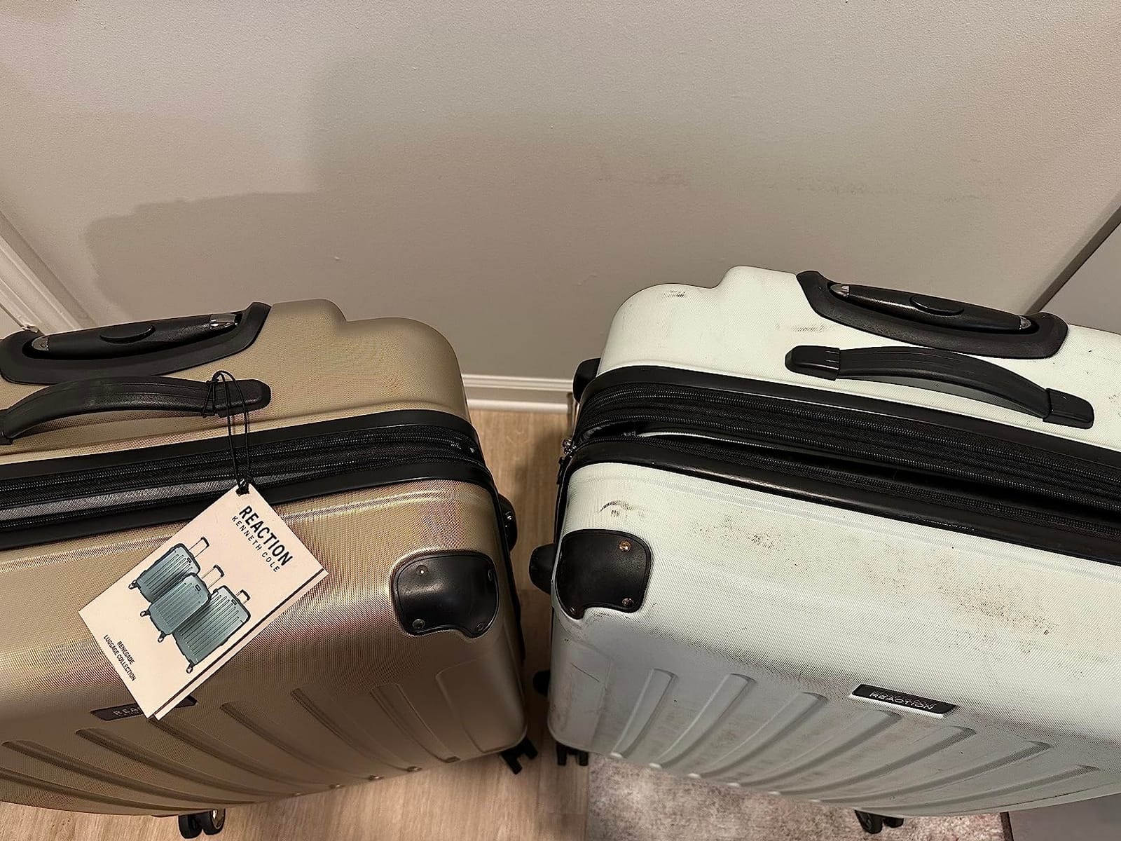 Kenneth Cole REACTION Renegade Luggage Expandable 8-Wheel Spinner Lightweight Hardside Suitcase, Periwinkle Blue, 24-Inch Checked customer photo 2
