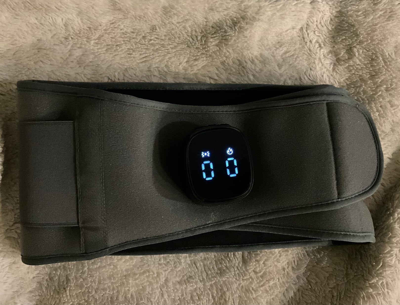 Comfytemp Cordless Portable Heating Pad with Massager for Lower Back FSA | Wearable Rechargeable Wireless Heated Waist Belt, 9 Heat 5 Vibration 3 Intensity, App Control customer photo 2