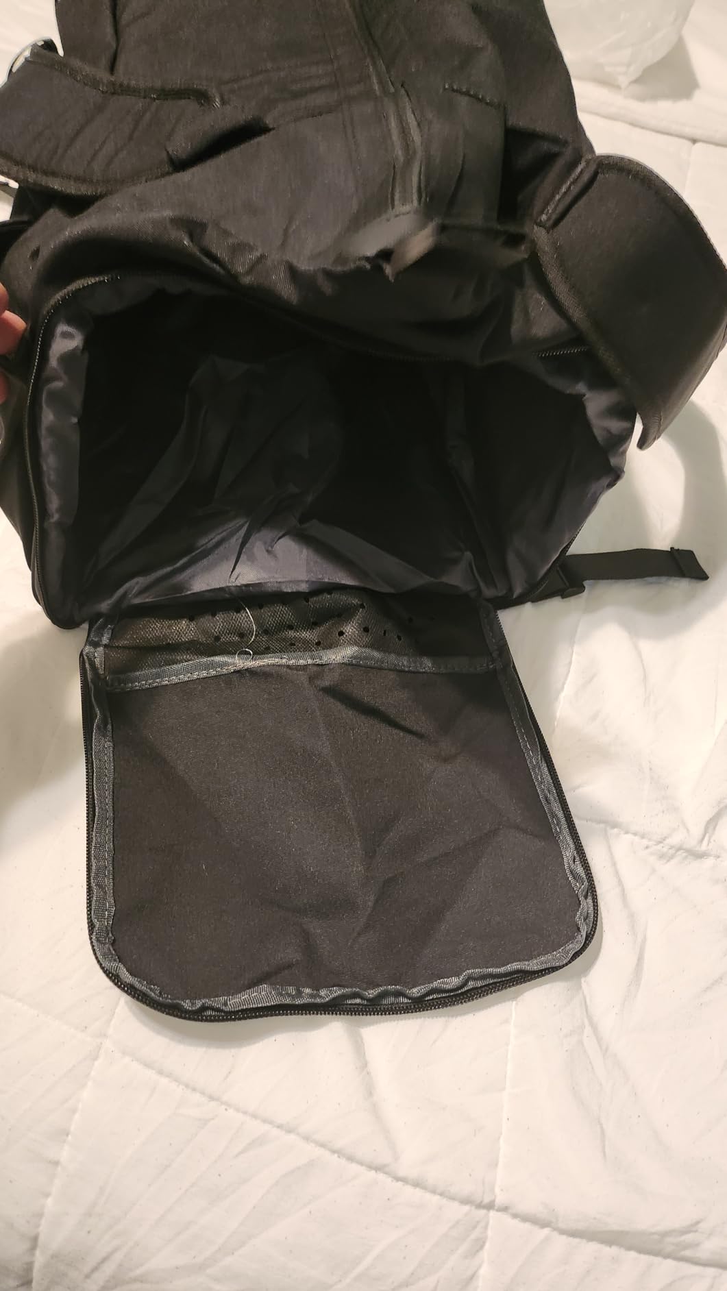 Gym Bag for Men with Shoes Compartment and Wet Pocket Convertible Duffle Bag and Gym Backpack Waterproof Sports Bags for Men with 2 Bottle Holders Multipurpose Weekender Overnight Bag -Black customer photo 2