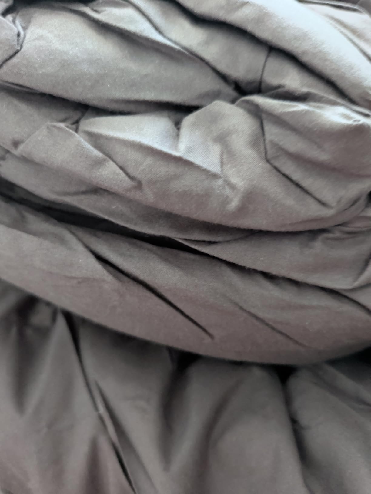 Hungarian Feather Down Comforter Queen, 100% Organic Cotton Duvet Insert | Hotel Style Bedding Comforter, 750+ Fill Power, All Season Soft Duvet Insert with 8 Corner Tabs, Gray 90x90inches customer photo 2