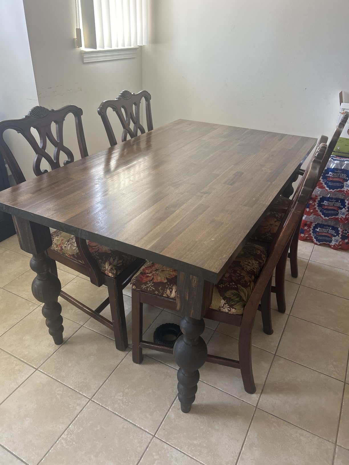 Howizz Walnut Butcher Block Countertop 48 x 36 x 1.5 Inches - Solid Wood Table Top for Island Kitchen Countertop, Desk Top, Dining Table, Workbench Top customer photo 1