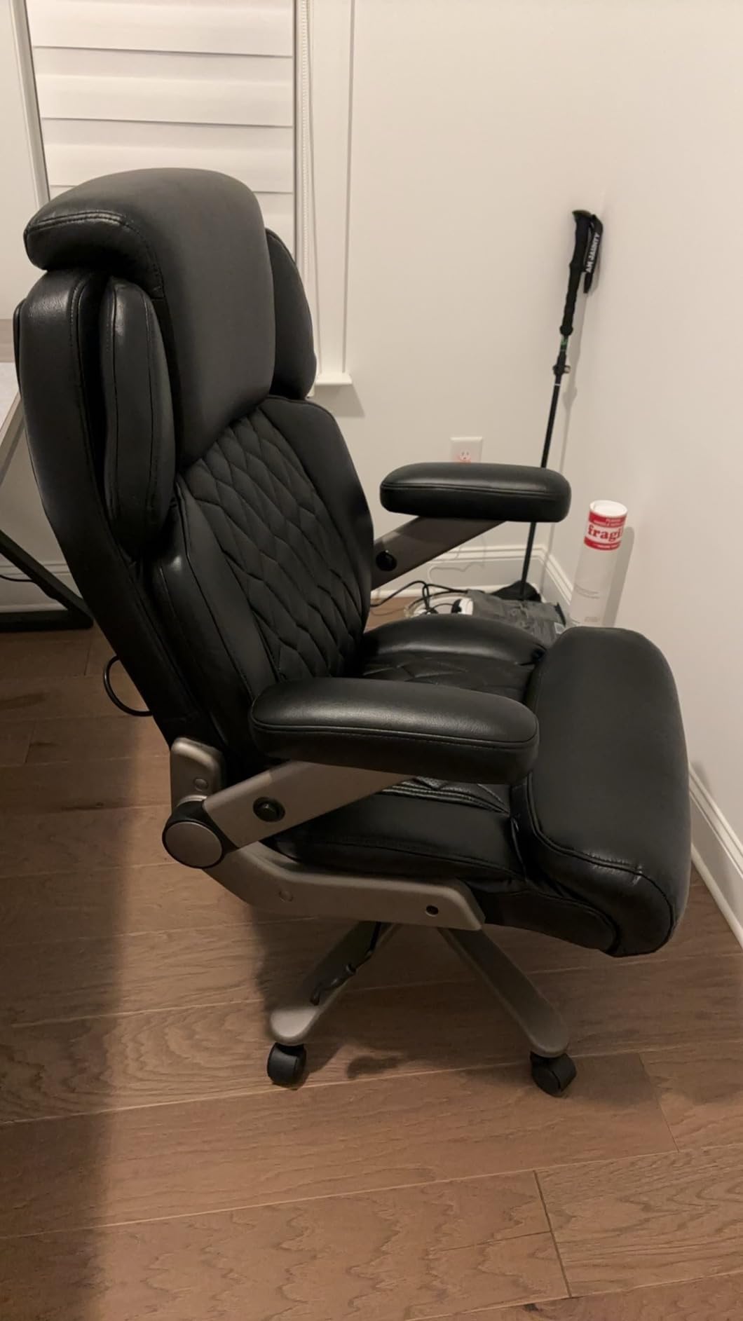 Big and Tall Office Chair 700lbs, Ergonomic High Back Computer Desk Chair | Adjustable Headrest & Lumbar Support, 3D Flip Arms, Large Wheels, Heavy Duty Metal Base, Thick Padded Wide Seat Executive Chair customer photo 2