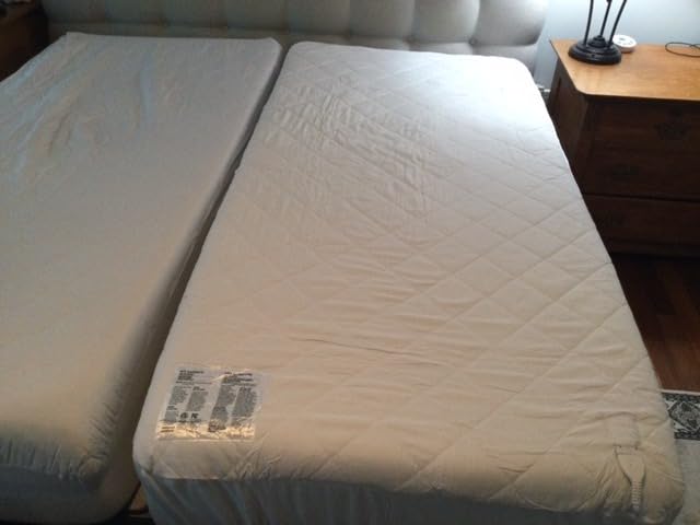 Heated Mattress Pad Queen Size, Dual Control Electric Mattress Pad, Electric Bed Warmer with 10 Heat Settings and & 1-12 Hours Auto Shut Off, Fit Up to 8-21