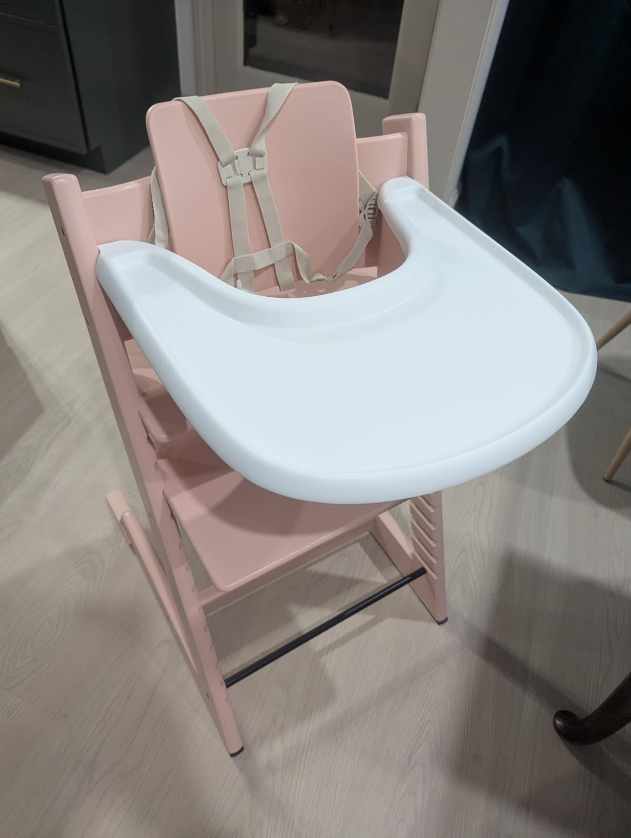 Stokke Tripp Trapp High Chair + Baby Set + Harness, Natural | Includes Chair, Baby Set, Removable Harness for Children 6-36 Months, Adjustable, Ergonomic & Easy to Clean, Baby Essentials customer photo 1
