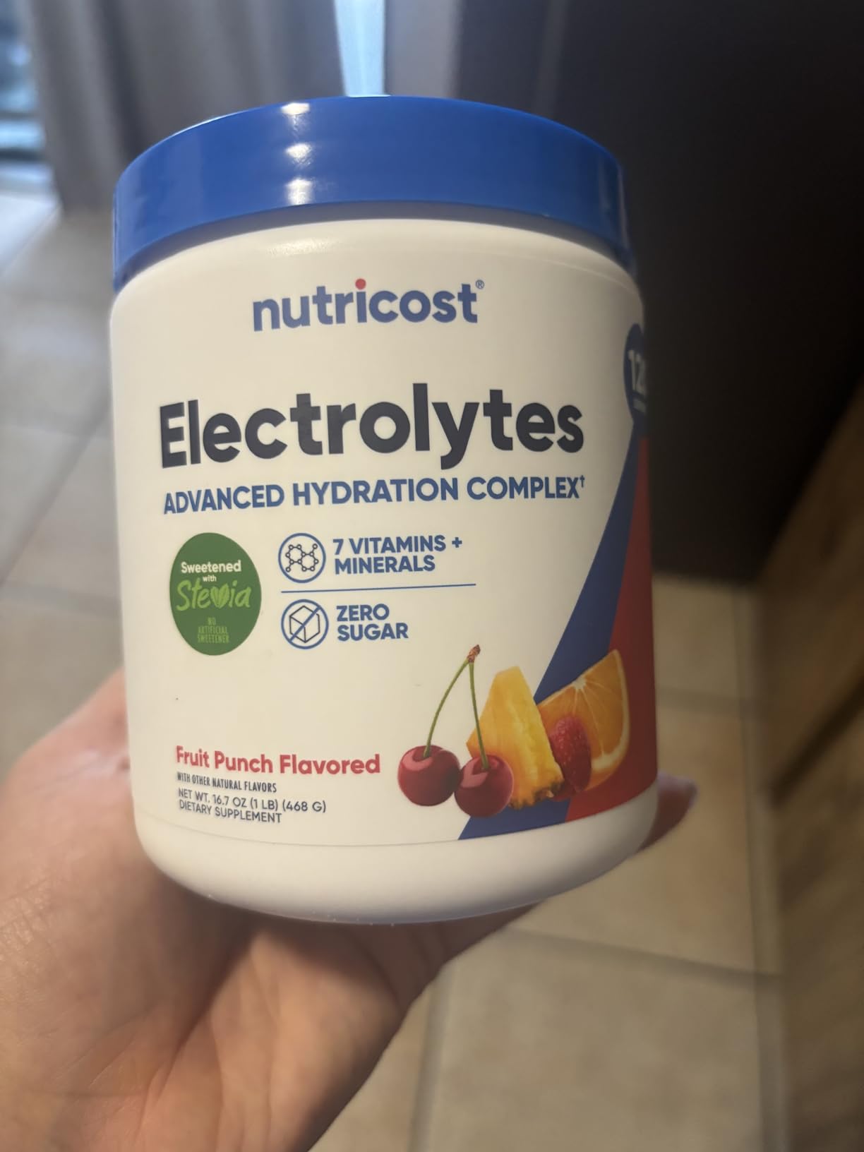 Nutricost Electrolyte Complex Powder (120 Servings, Fruit Punch) - Hydration Supplement Drink Mix with Vitamins and Minerals customer photo 2