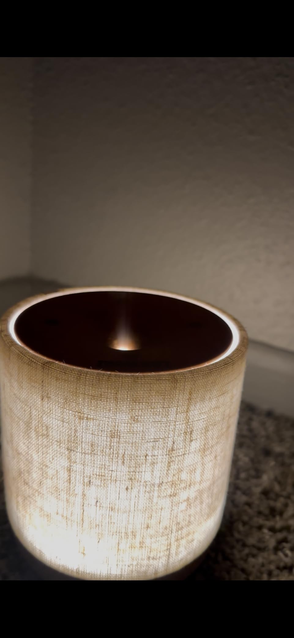 Essential Oil Diffuser with Fabric Cover and Night Lamp | 200ml, Quiet, Ultrasonic Scent Diffusing & Humidifying, Auto Shut-Off, Ambient Lighting, Candle Light Mode customer photo 2