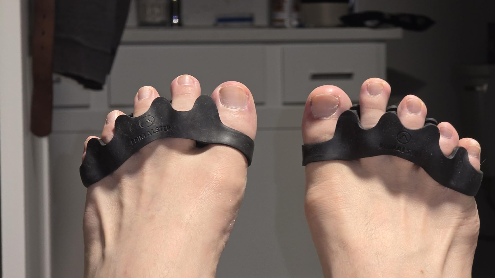 PrimalStep Toe Separators, Spreaders, Spacers, Straightener, XL | To Correct Toes for Men and Women, Bunion Corrector, Foot Pain, Plantar Fasciitis, Over 50% Thicker customer photo 1