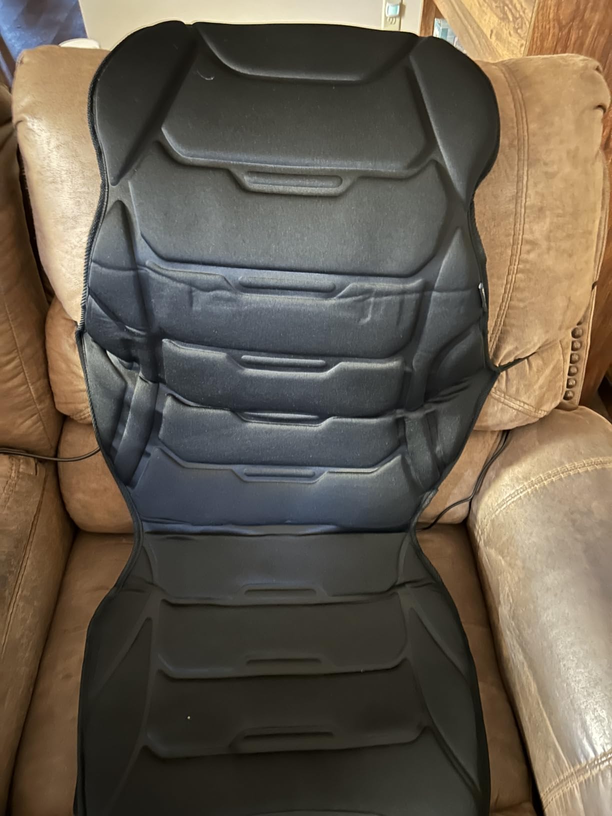 COMFIER Back Massager with Heat, Vibration Massage Chair Pad with 8 Motors | Massage Seat Cushion with 5 Modes, 3 Heating Areas, 4 Intensity Levels for Full Body Comfort, Gifts for Women Men Mom Dad customer photo 1