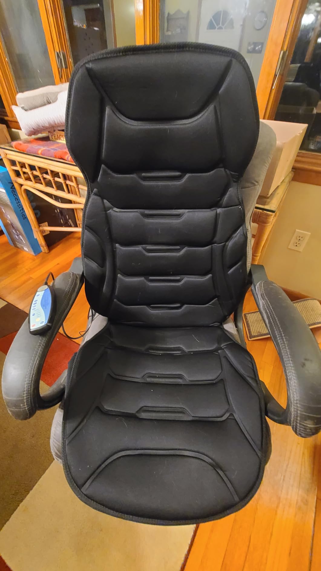 COMFIER Back Massager with Heat, Vibration Massage Chair Pad with 8 Motors | Massage Seat Cushion with 5 Modes, 3 Heating Areas, 4 Intensity Levels for Full Body Comfort, Gifts for Women Men Mom Dad customer photo 2