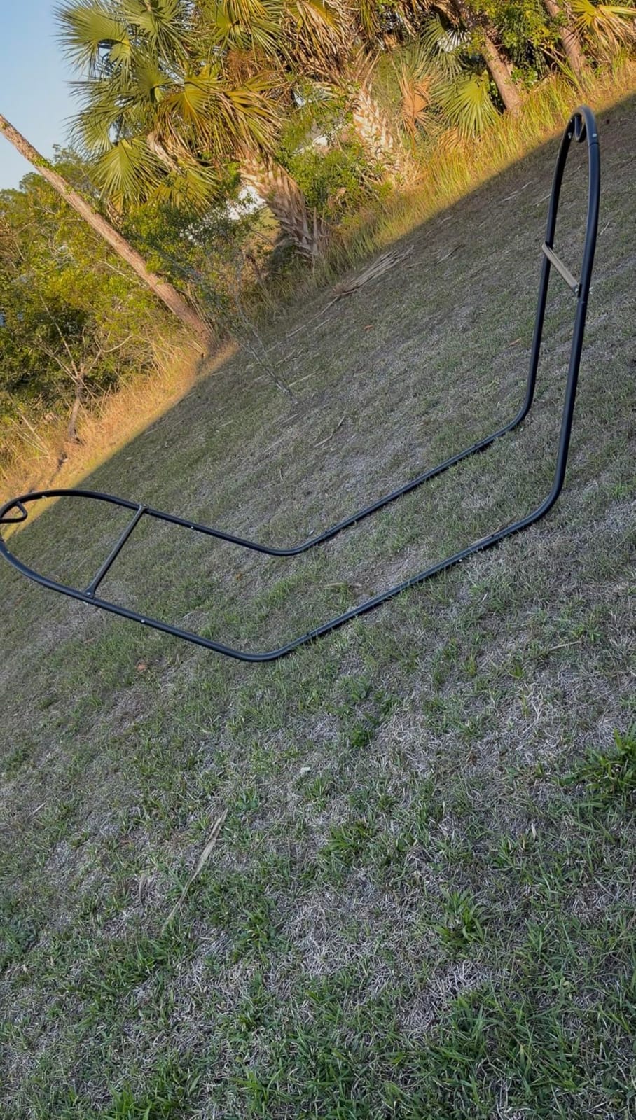 Universal Steel Outdoor Hammock Stand Only, Heavy Duty, Weather-Resistant Hammock Stand for Outside, Fits 9.5 to 14 Feet Long Hammock, 475-Pound Capacity, Patent Pending, Black customer photo 2