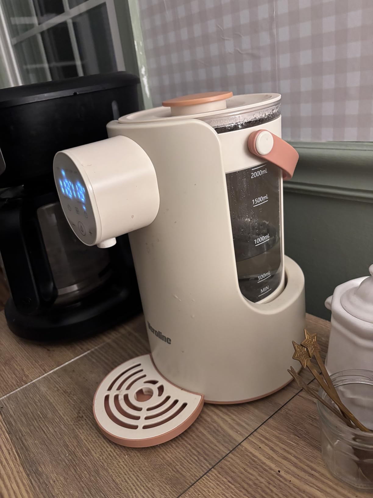 2L Baby Formula Dispenser, Baby Bottle Warmer with Night Light | Detachable Glass Tank, 5 Temperature Control, 7x24H Keep Warm, Instant Water Warmer for All Baby Bottles customer photo 2