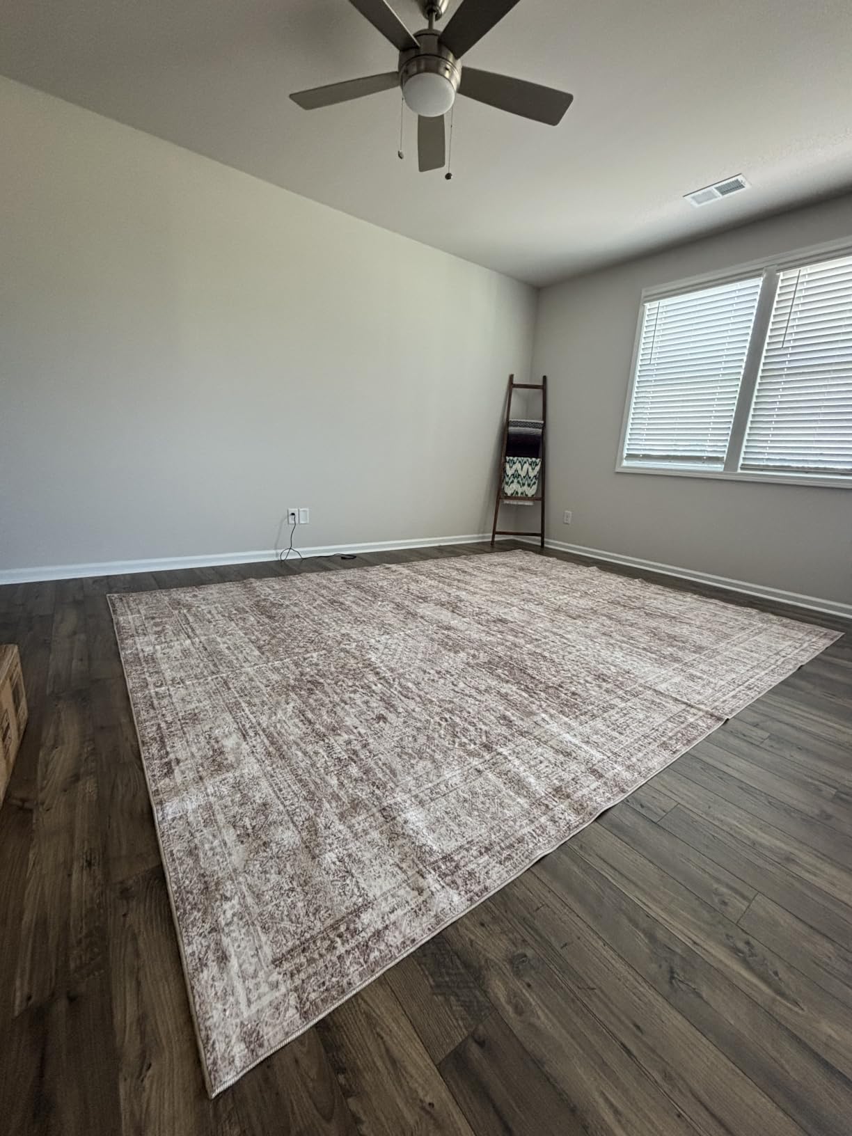 Soalmost 9x12 Area Rugs for Living Room Washable Rug Non-Slip Beige | Large Vintage Stain Resistant Carpet for Dining Bedroom, Low Pile Lightweight Foldable Floor Mat Nursery Home Office Decor customer photo 1