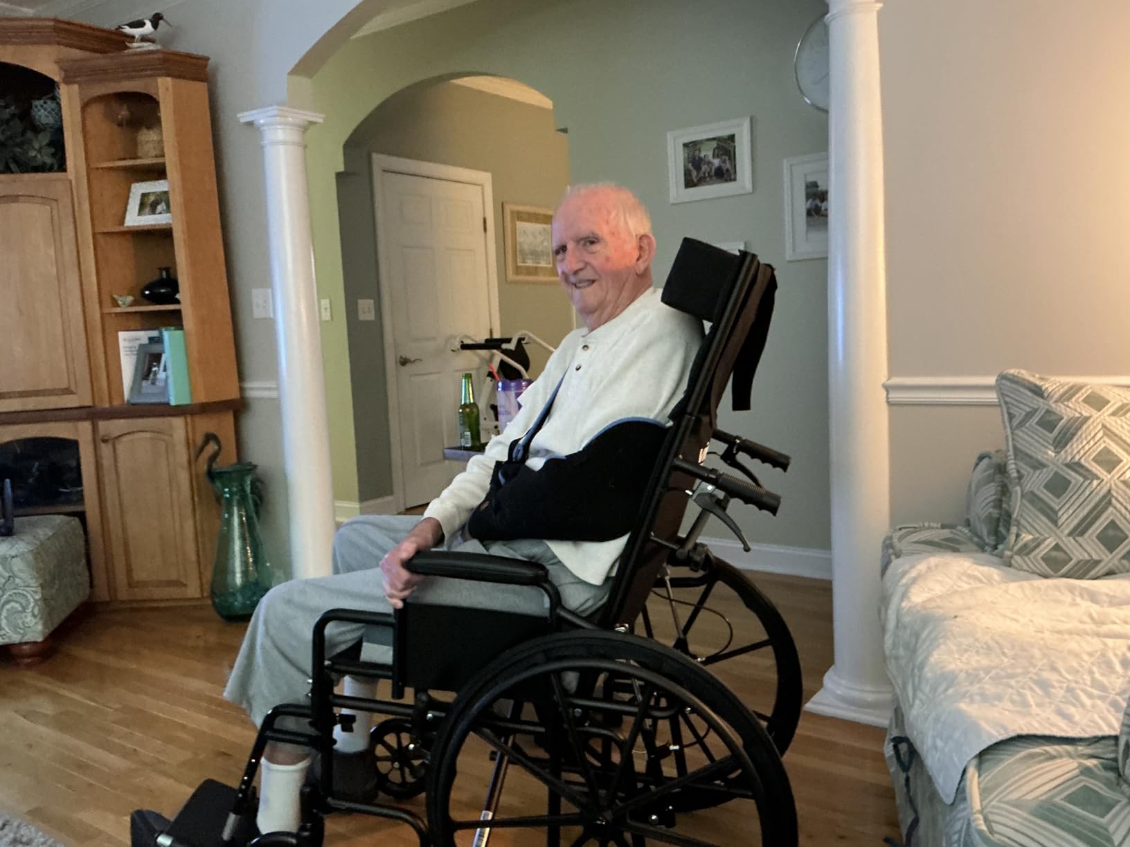 Vive Mobility Reclining Wheelchair with Elevating Leg Rests - Heavy Duty | Recliner Wheel Chair for Seniors & Adults - Wide 18