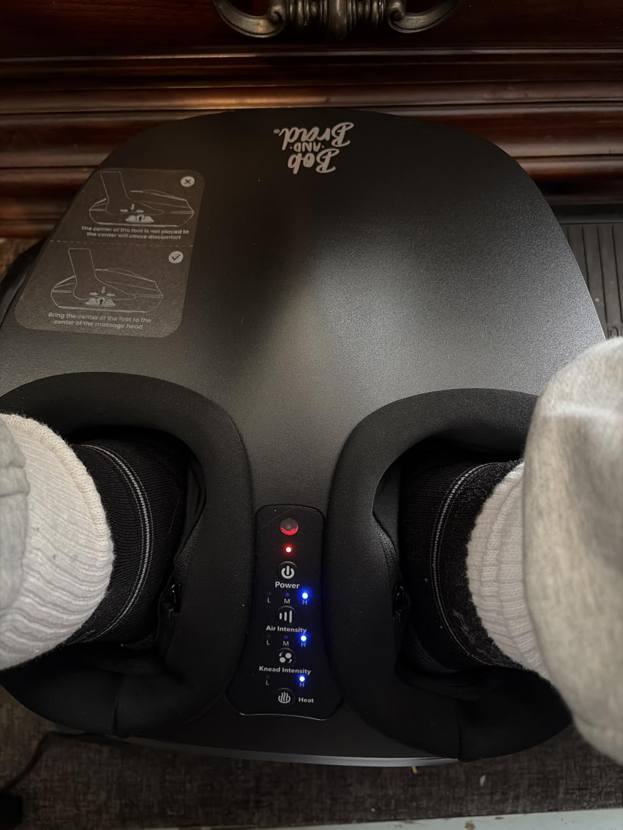 BOB AND BRAD Foot Massager Machine with Heat, FSA Eligible customer photo 2