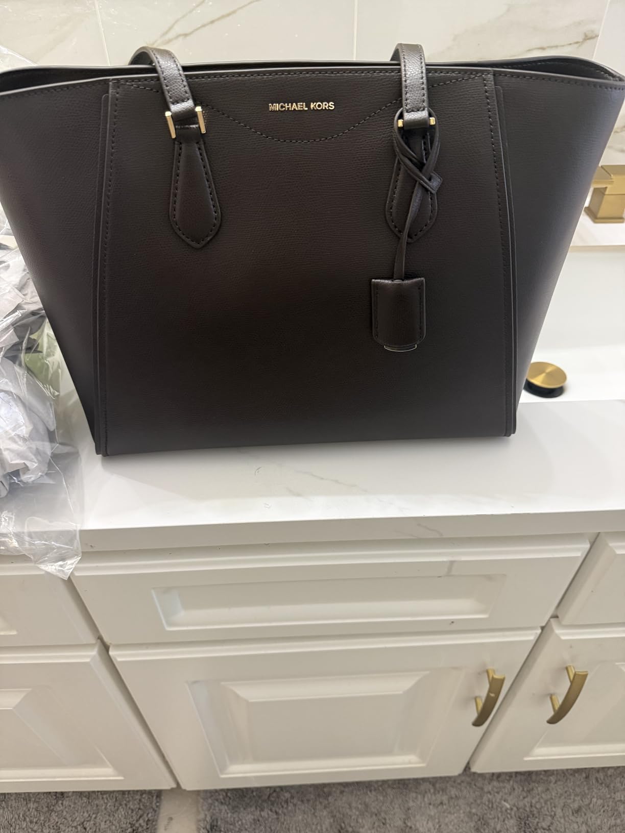 Michael Kors Women's Taryn Large Multi-functional Top-zip Tote Bag customer photo 2