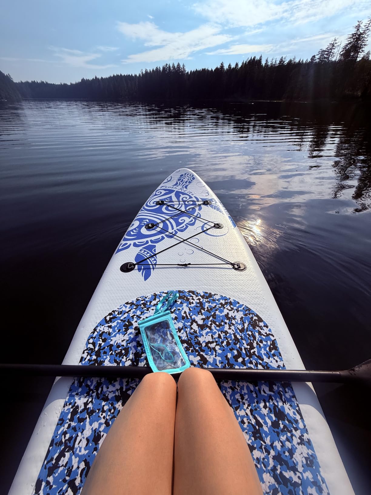 FEATH-R-LITE Inflatable Stand Up Paddle Board with Beginner SUP Accessories | 10'6''/11' Ultra-Light SUP, Anti-Slip EVA Deck, Versatile Yoga Inflatable Paddle Boards for Adults & Youth of All Skill Levels customer photo 2