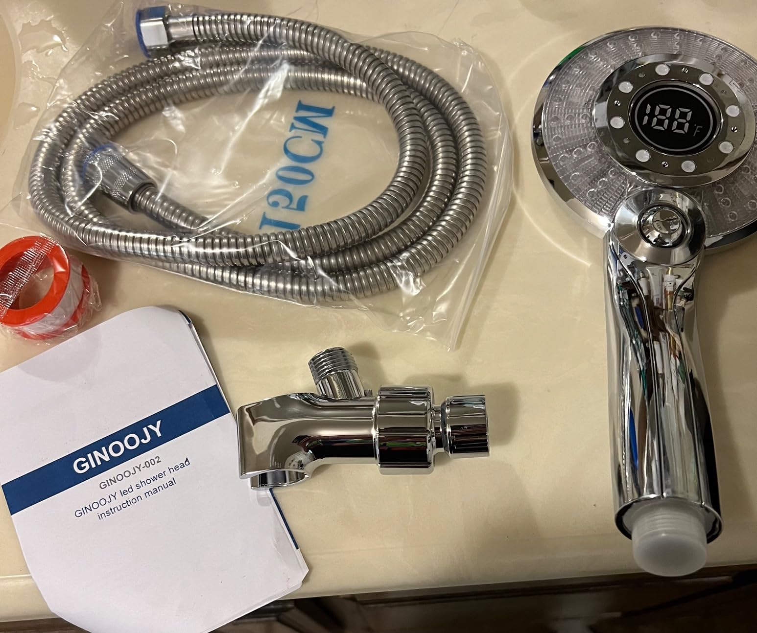 LED Shower Head with Temperature Display with 59