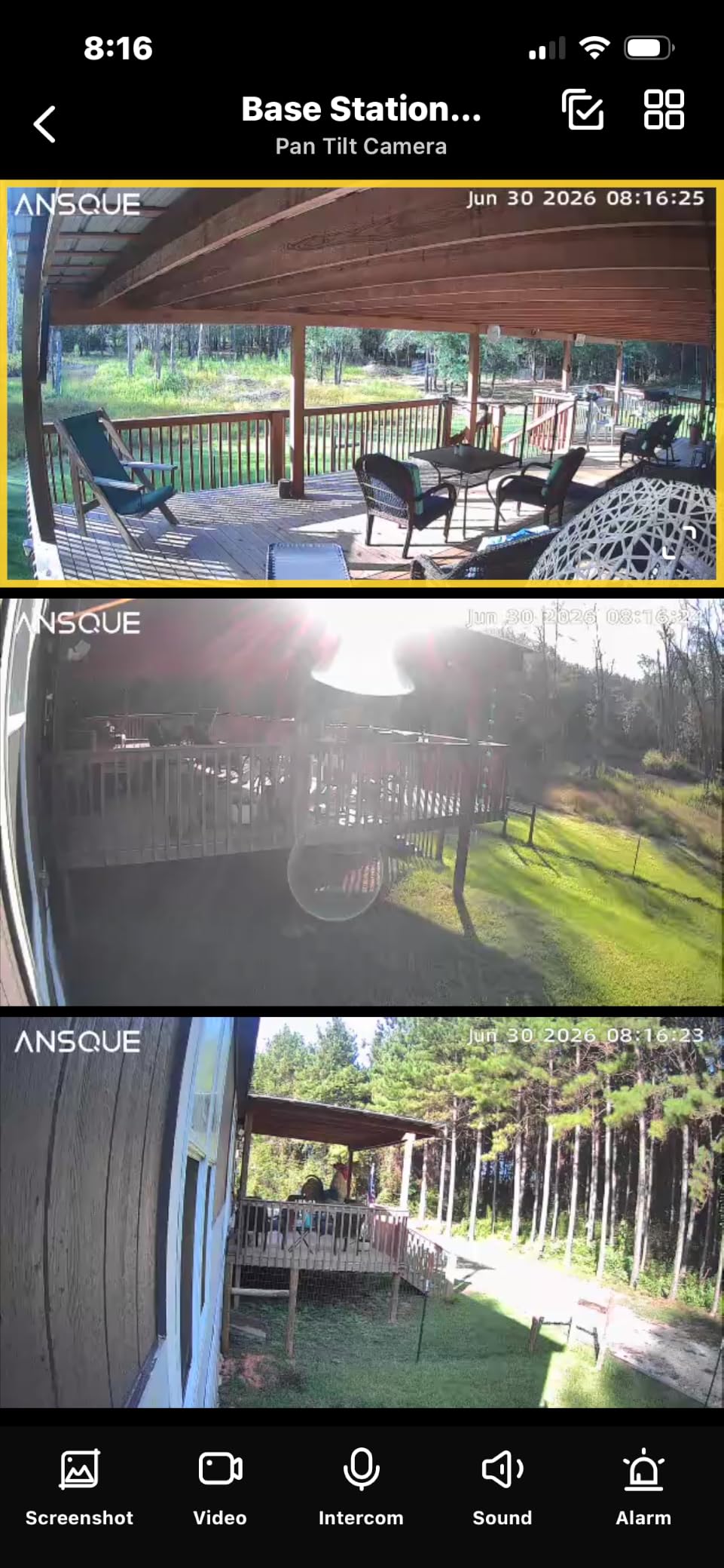 ANSQUE Security Cameras Wireless Outdoor Home System, 4 Camera Kit, No Subscription Fees, Solar Powered, Local Storage, 365-Day Battery Life, 360°PTZ Surveillance, Auto Tracking, 2K Color Night Vision customer photo 1