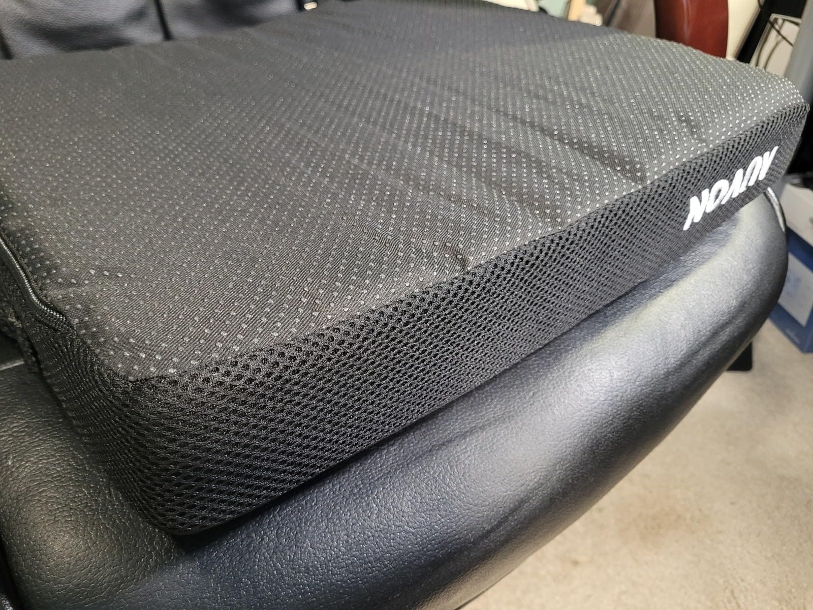 AUVON Gel Ventilation Seat Cushion with Innovation Heat Dissipation Design | Supportive Memory Foam Wheelchair Cushion for Back & Tailbone Comfort, Waterproof Cover, Anti-Sore & Ulcer, Buckle Strap customer photo 1