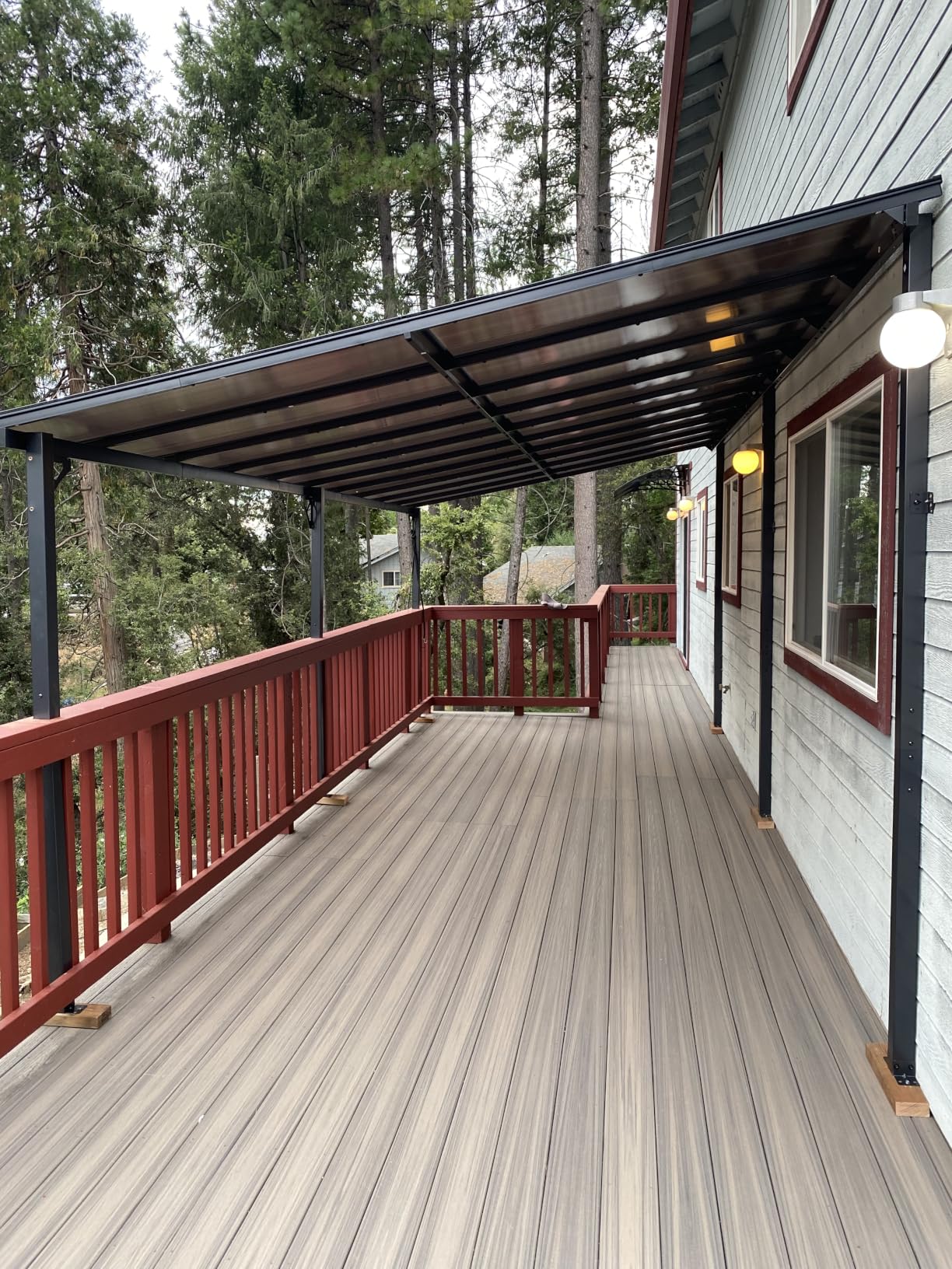 Aoxun 10' x 12' Gazebo for Patio, Gazebo Pergola with Sloped Roof, Large Wall-Mounted Heavy Duty Awnings, for Backyard, Deck, Patio customer photo 2
