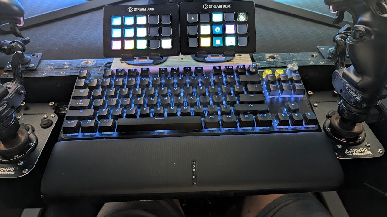 Corsair K70 PRO TKL RGB Tenkeyless Mechanical Wired Gaming Keyboard - Pre-Lubed Hall Effect MGX Hyperdrive Adjustable Switches, Simultaneous SOCD and Rapid Trigger, ABS Double-Shot, QWERTY NA - Black customer photo 2